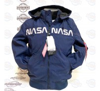 Куртка Alpha Industries MA-1Hooded NASA (Blue)